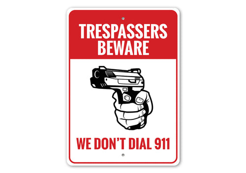 2nd Amendment Trespassers Beware Sign