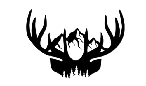 Deer Antler Mountains - Metal Wall Art